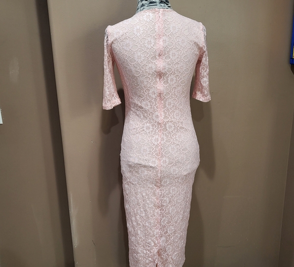 Roam Mykonos Pink Lace Sheath Dress sz XS - Picture 3 of 8